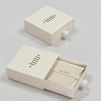 caja de cartón para pendientes