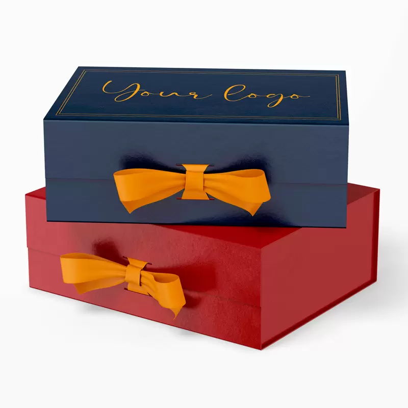 Cajas de regalo de colores con tapa