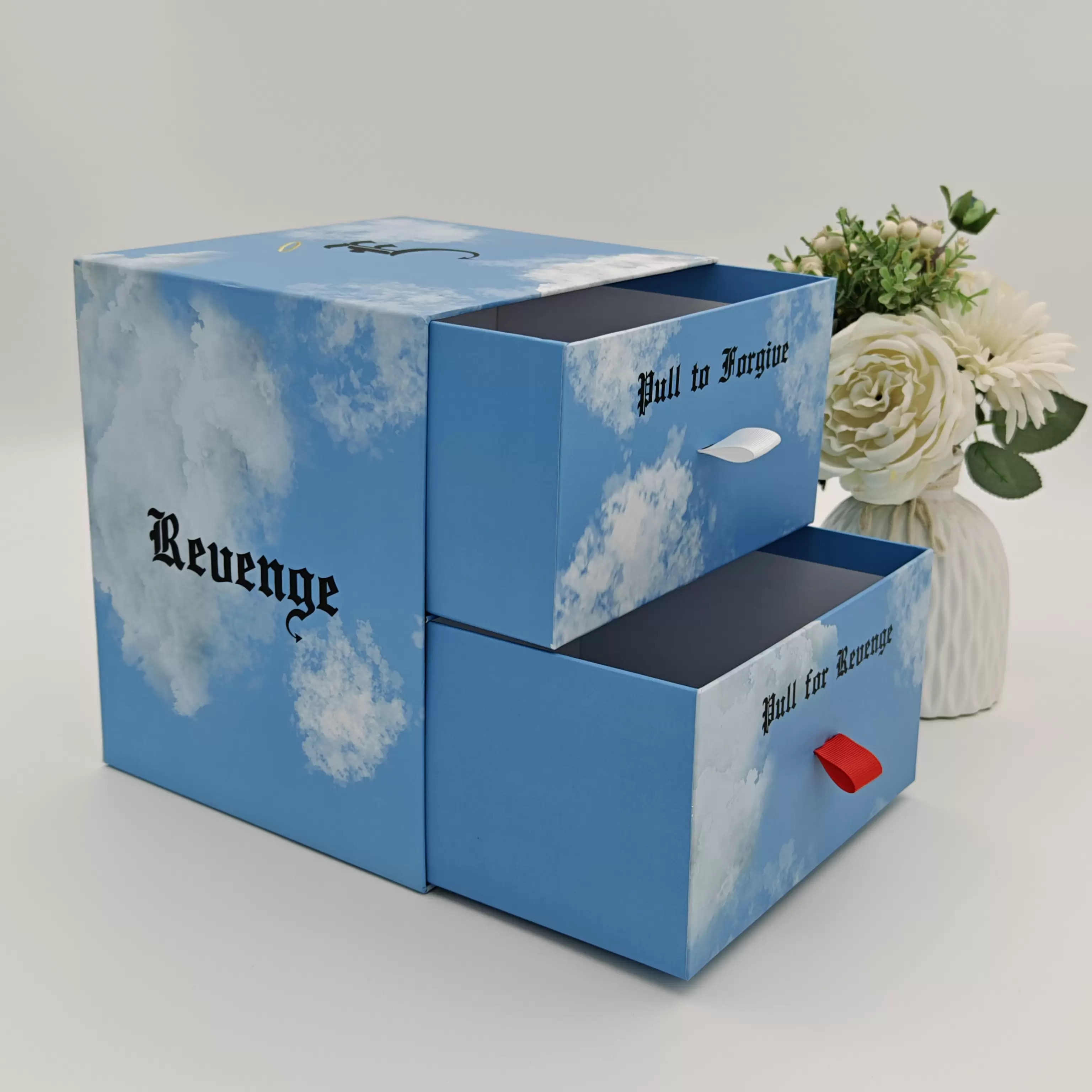 Cajas de papel con cajones