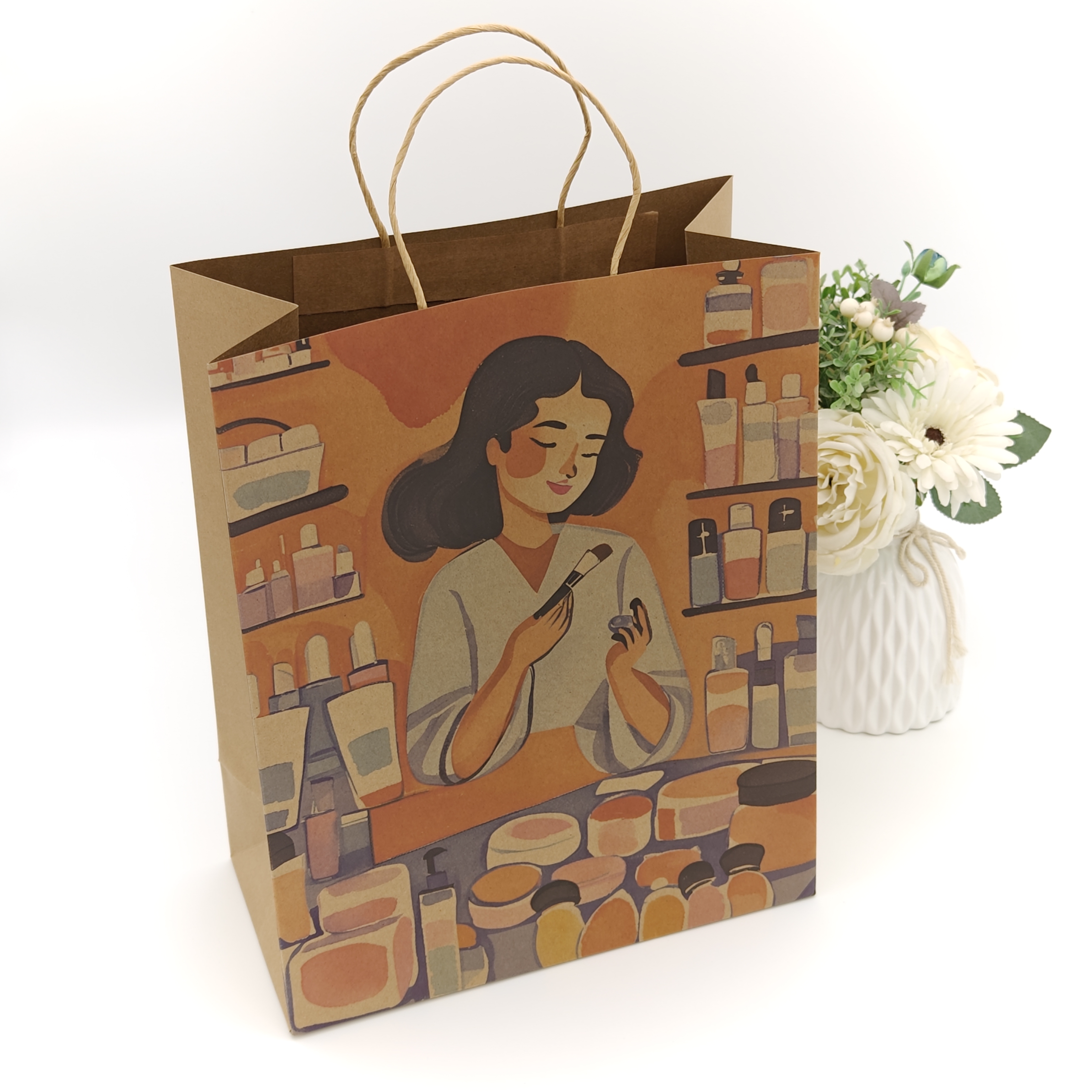 Bolsas de papel con asa retorcida
