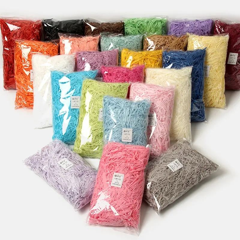  Papel de rafia en tiras 