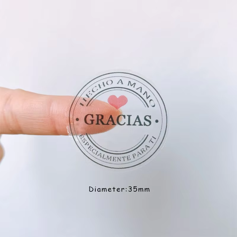 Etiqueta adhesiva impresa