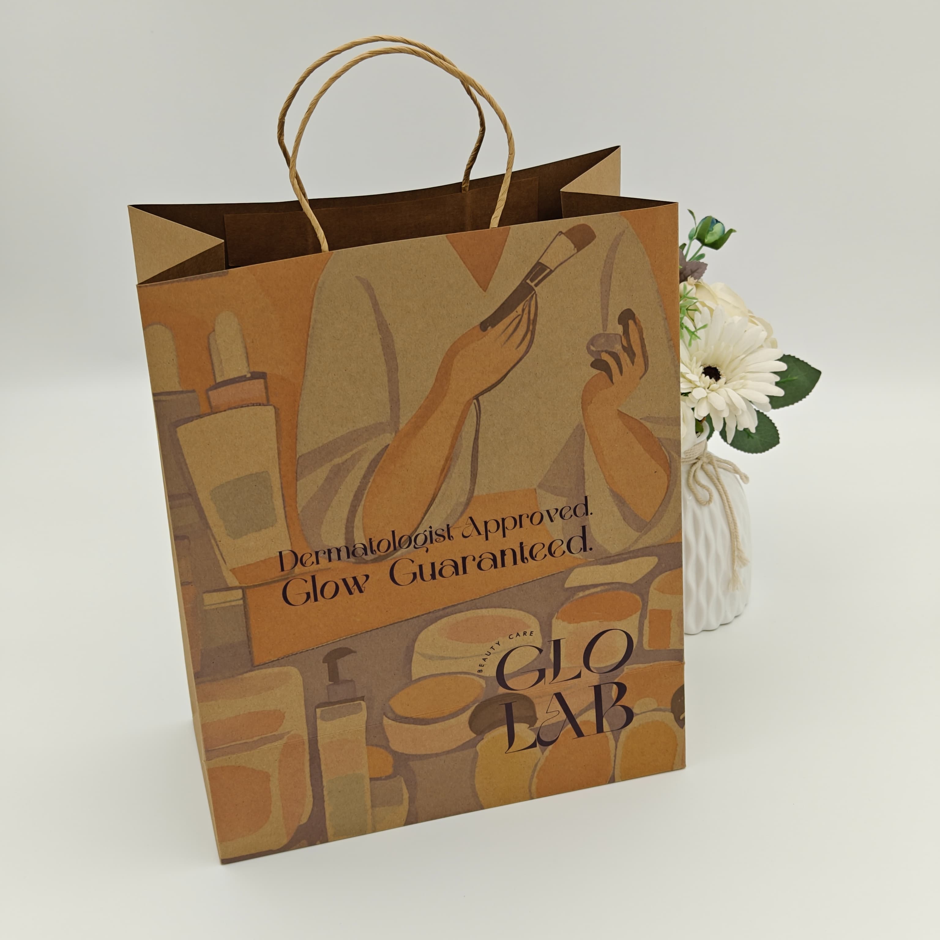  Bolsas de papel con asa 