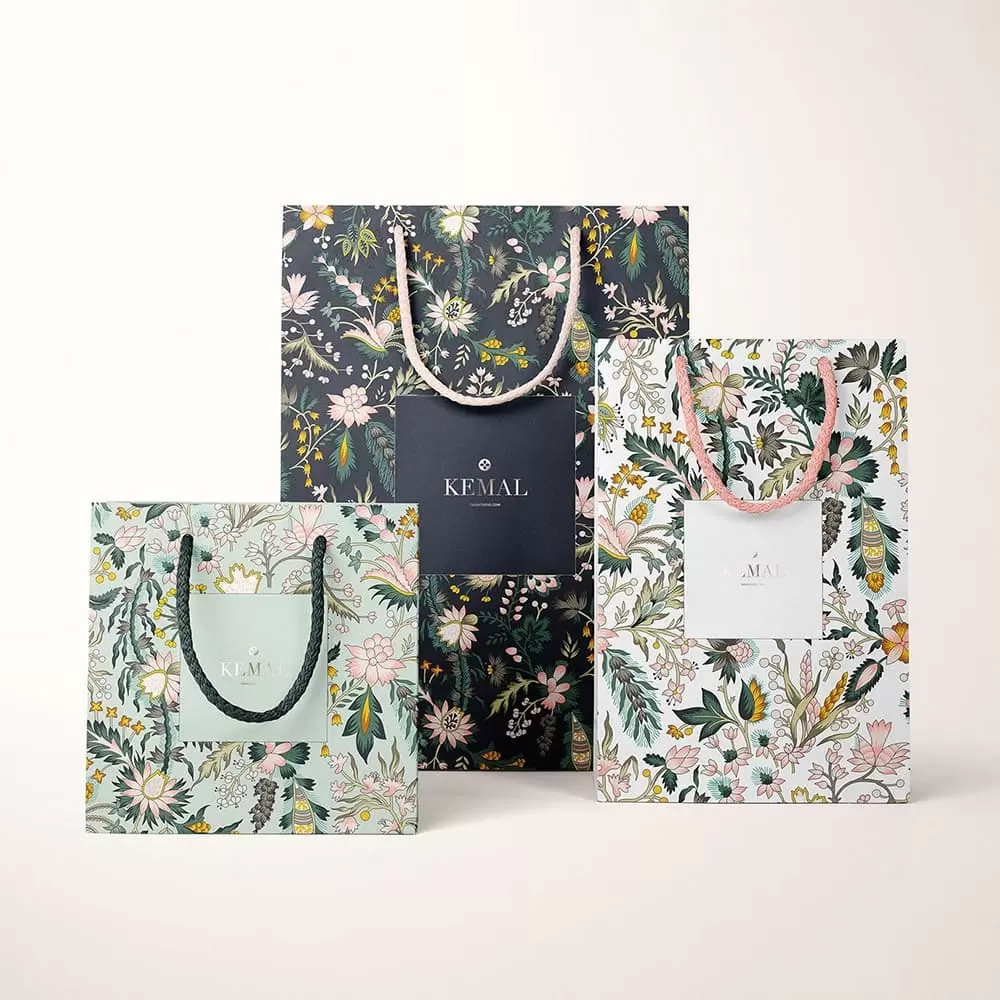  Bolsas de papel impresas 