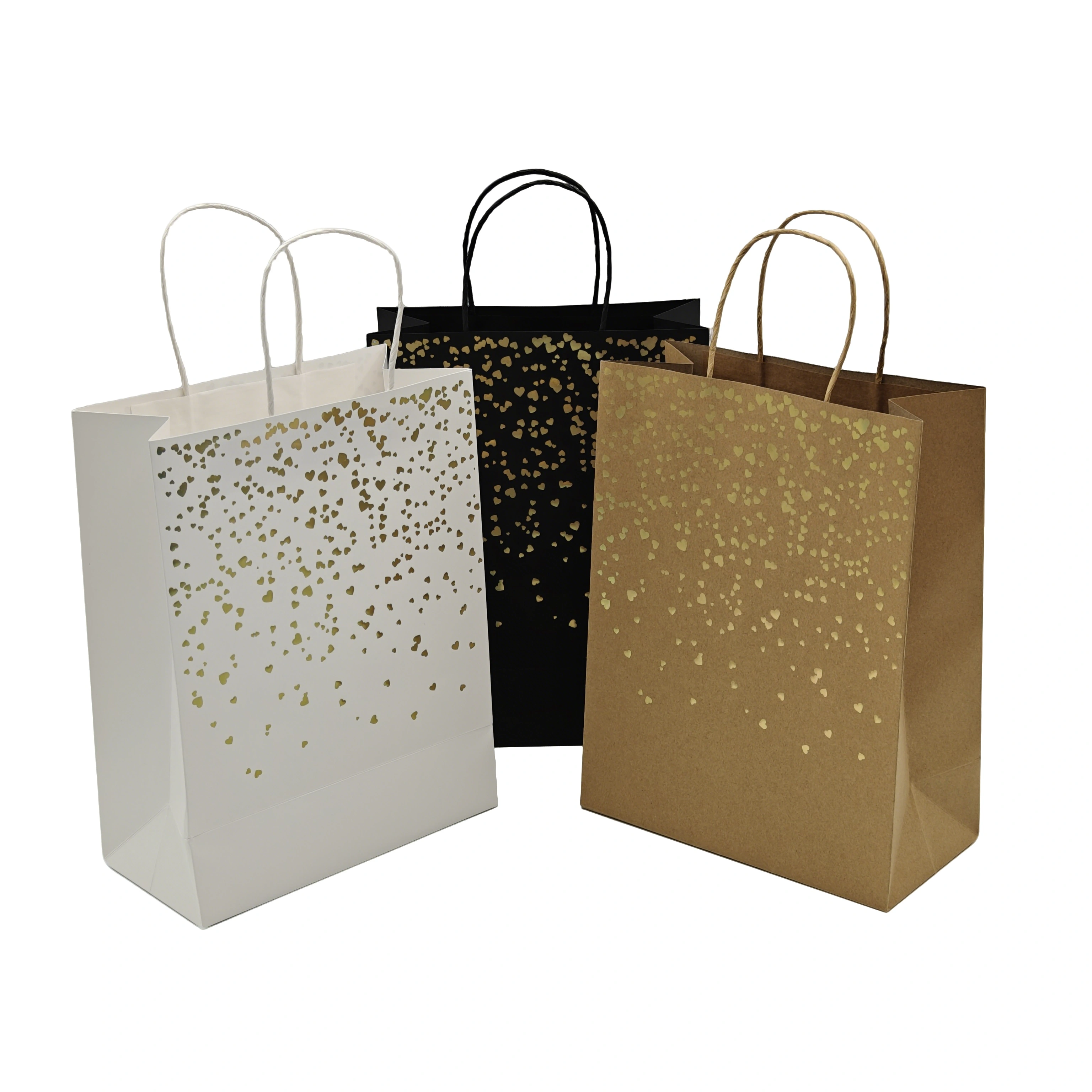  Bolsas de papel con asa retorcida 