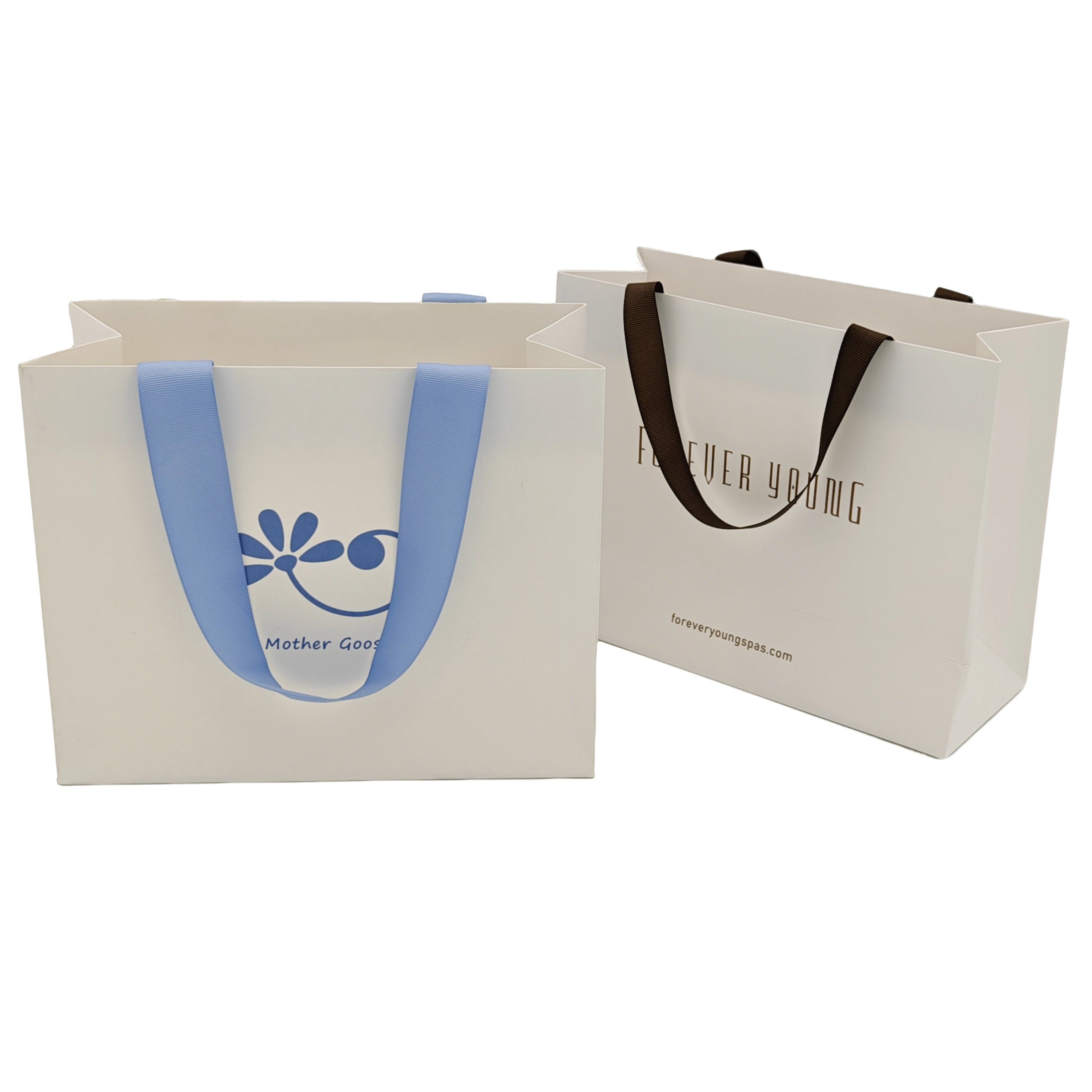 Bolsas de compras de papel impresas