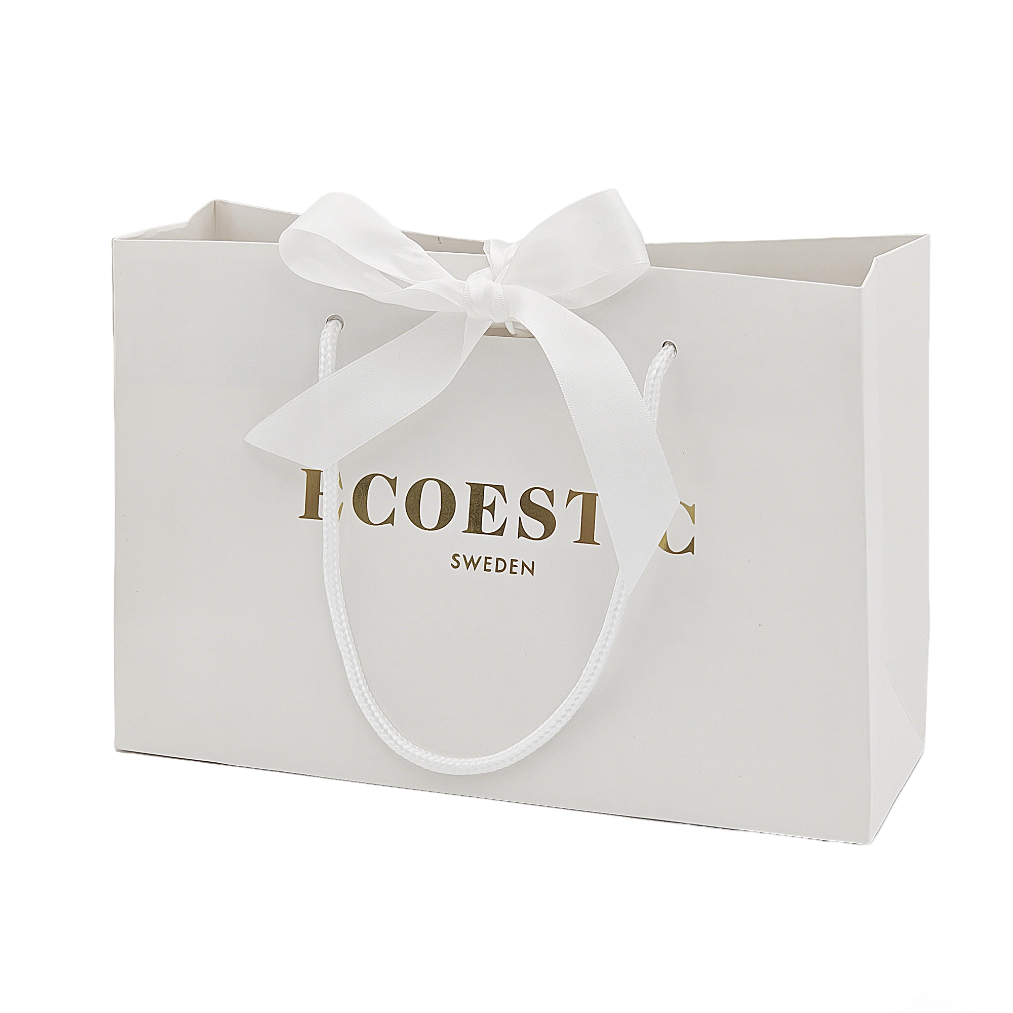 Bolsas de papel impresas con asas de cuerda