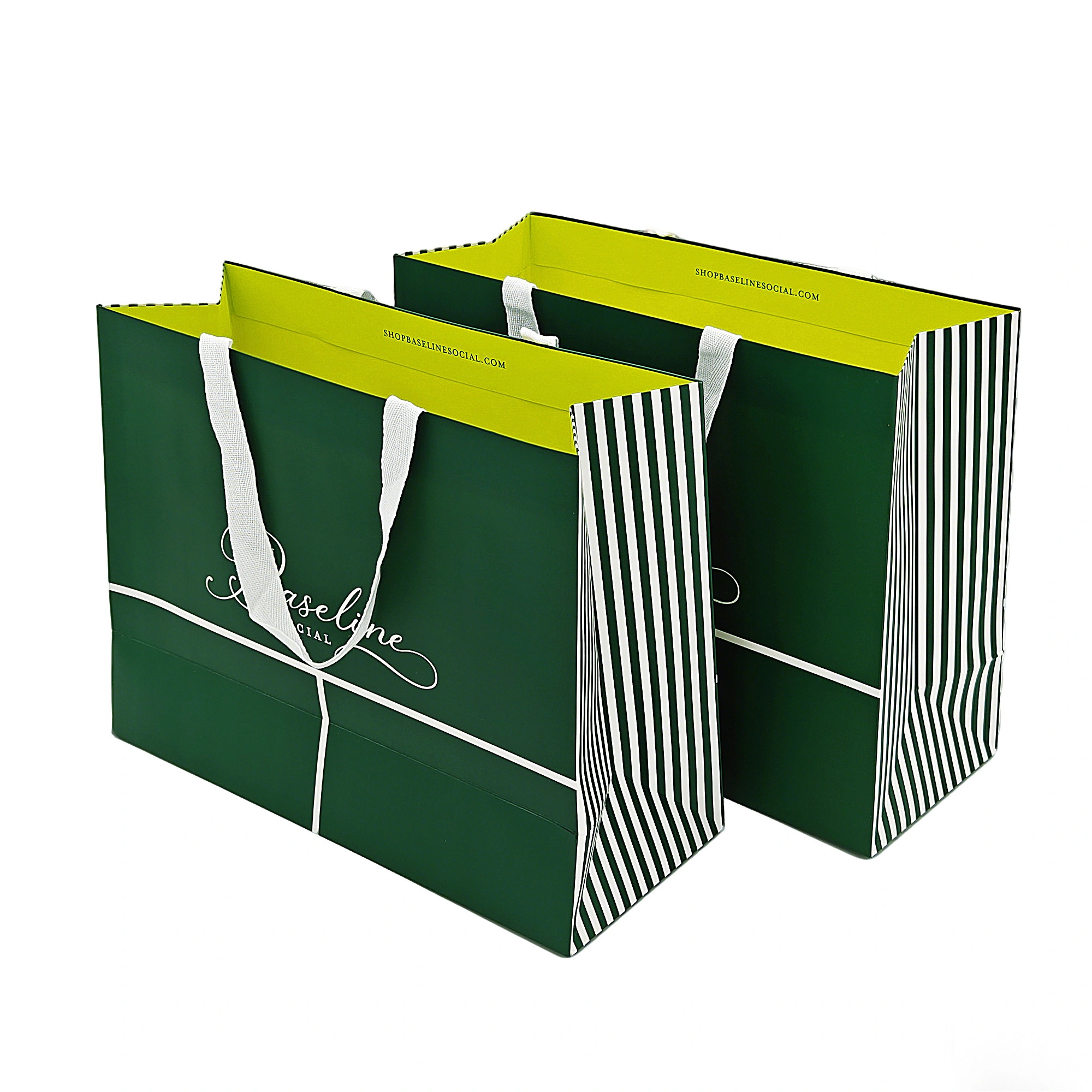 Bolsas de papel con asas de tela