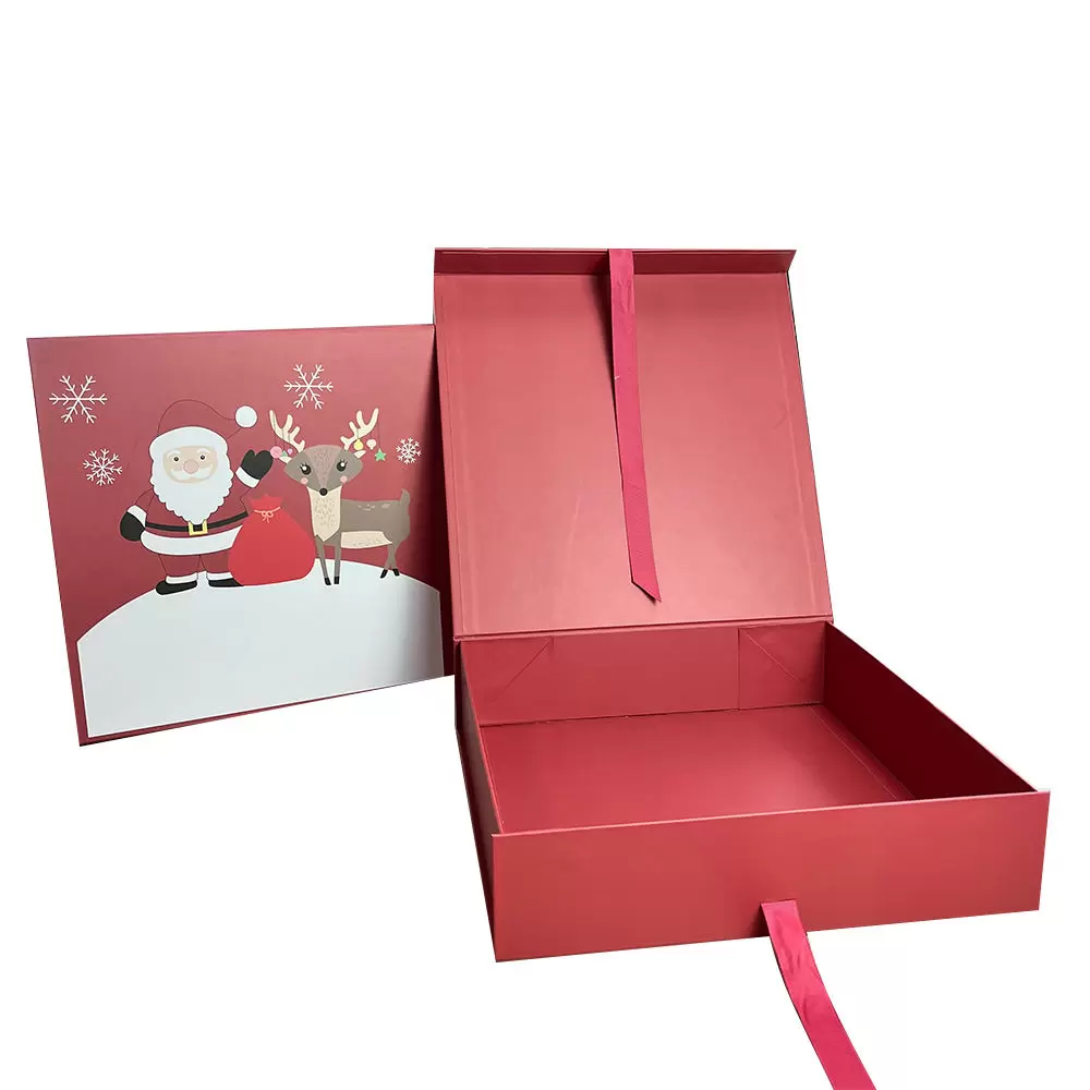 Caja de regalo magnética navideña