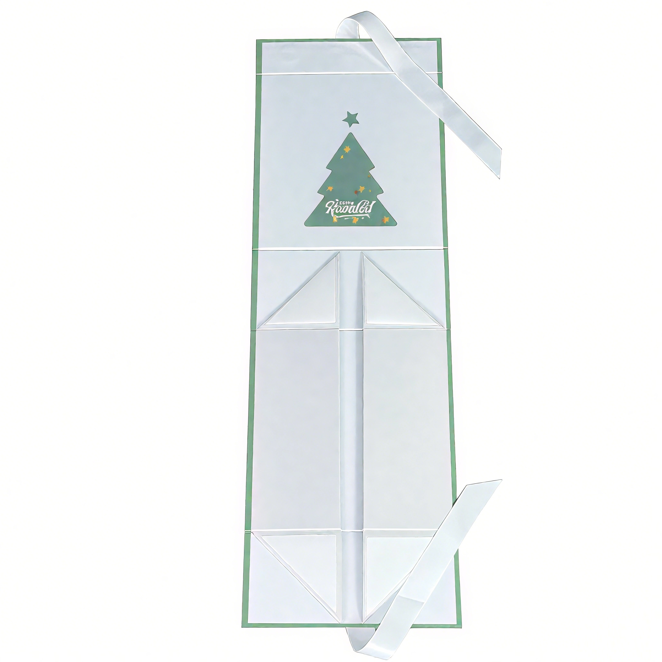 Caja de regalo navideña plegable