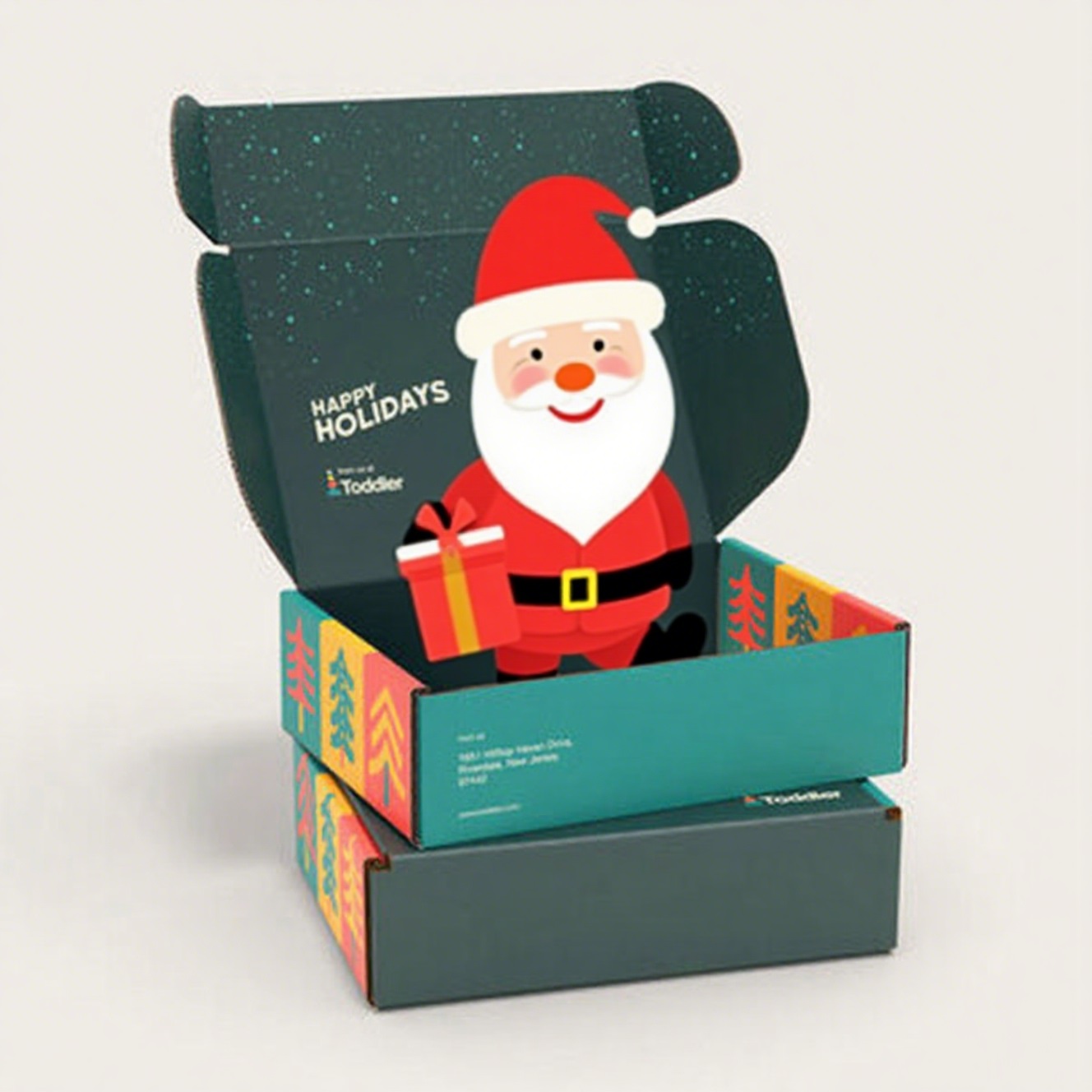 Cajas de correo navideñas personalizadas