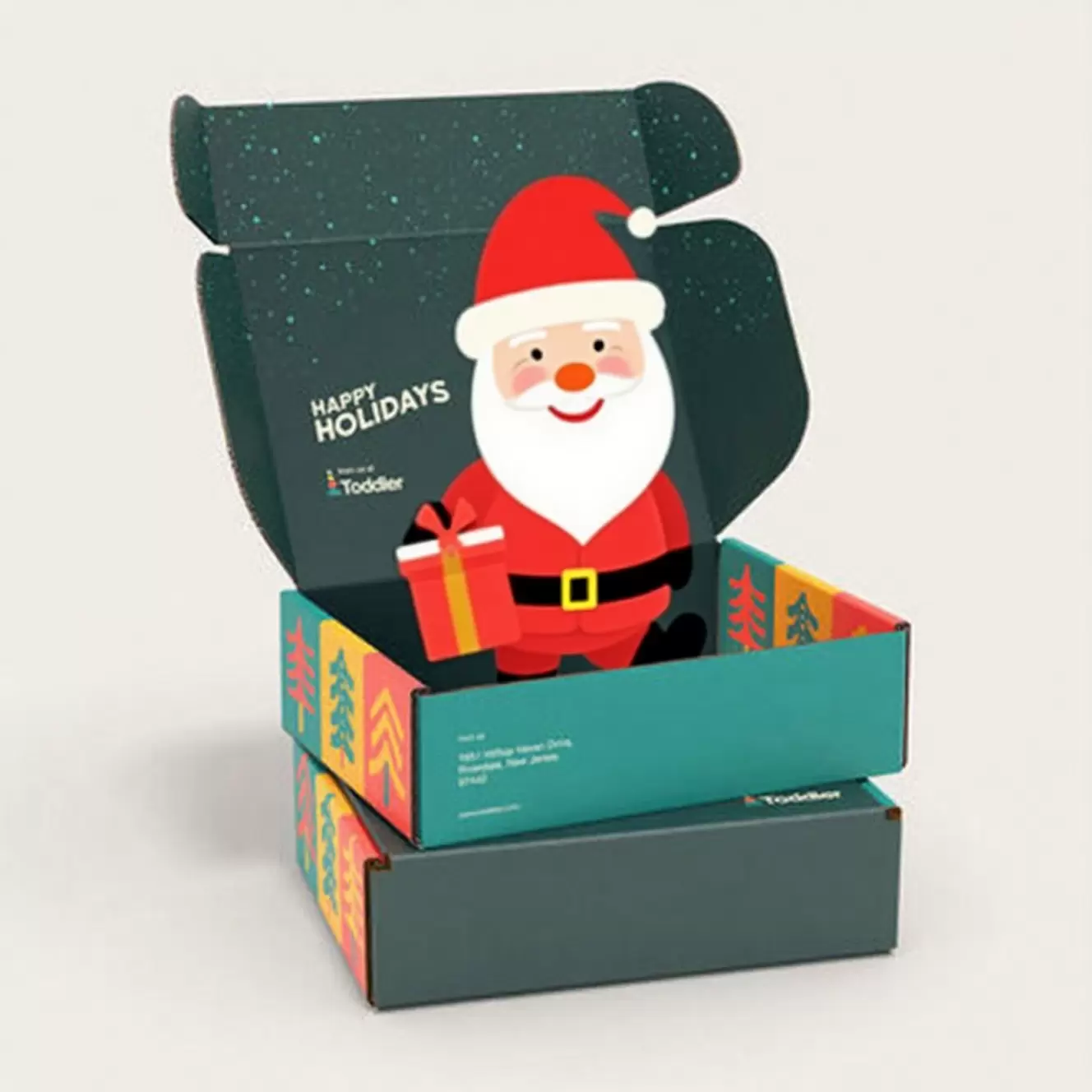 Cajas de correo navideñas personalizadas