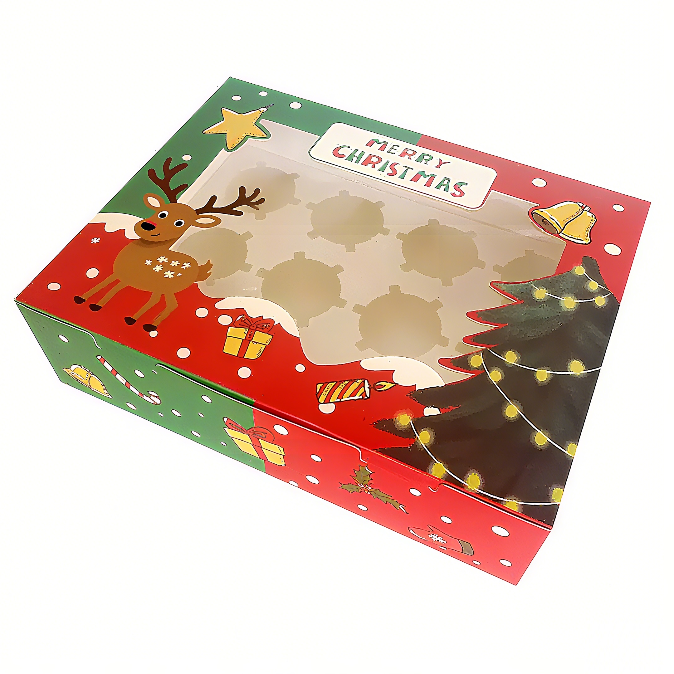 Cajas de regalo de chocolate navideñas personalizadas