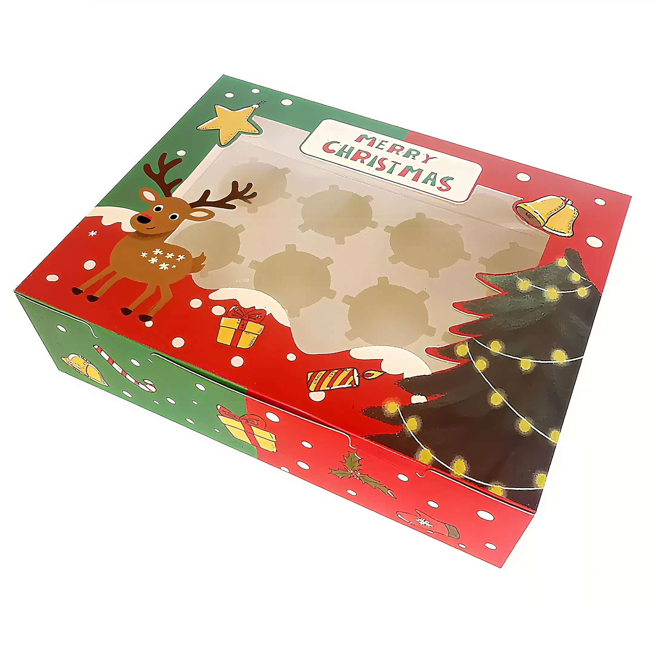 Cajas de regalo de chocolate navideñas personalizadas