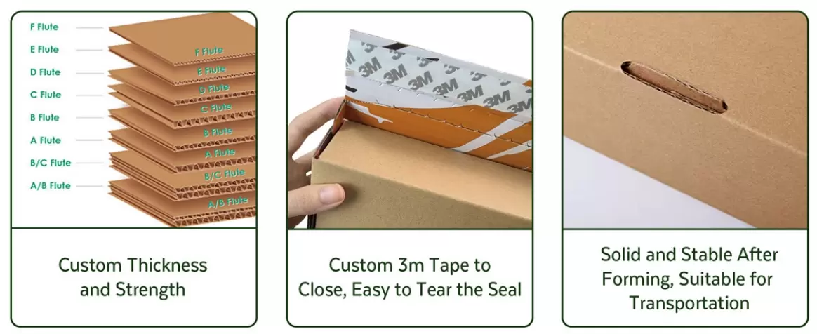 Cajas de cartón corrugado de doble pared