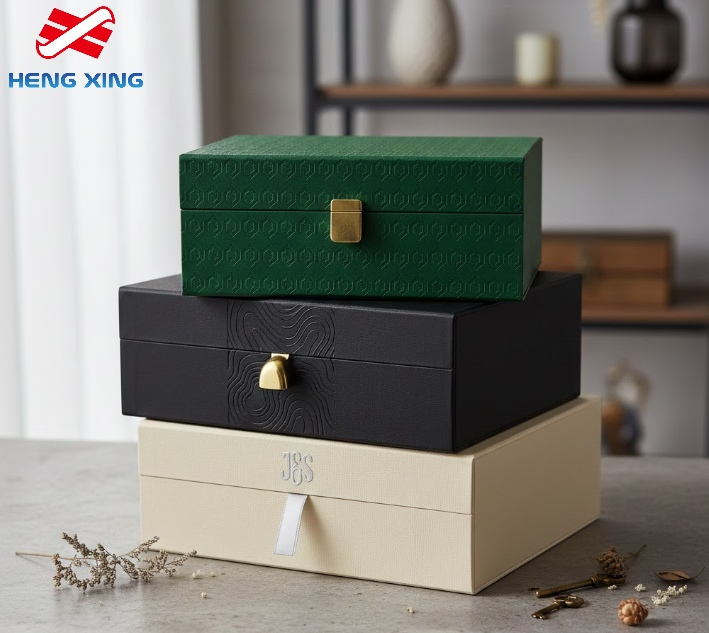 utilizando cajas de cajones rígidas personalizadas