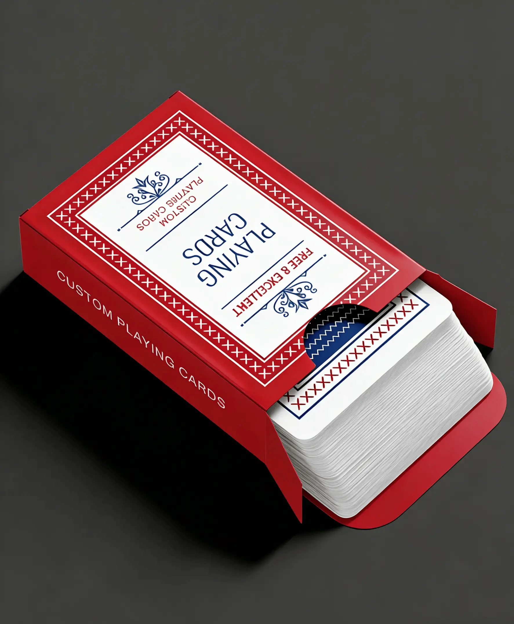 Caja con extremo plegable