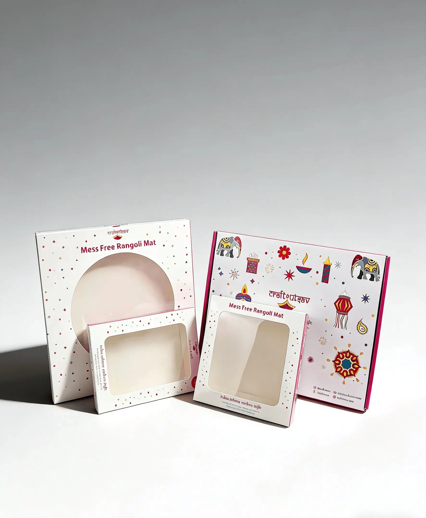 Caja con extremo plegable